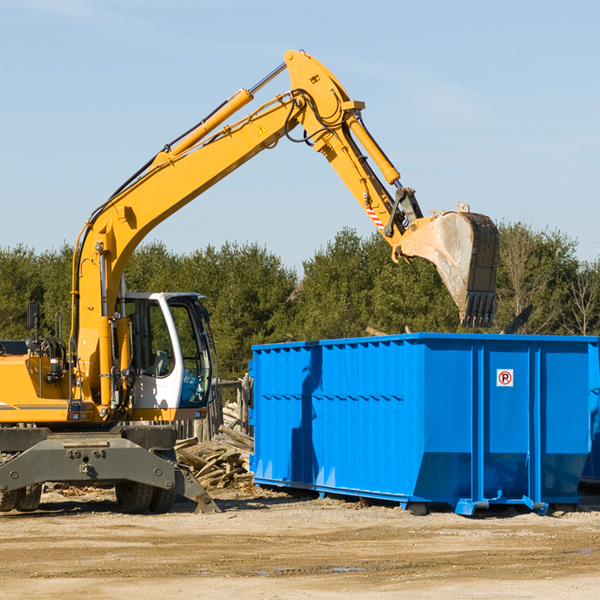 can i choose the location where the residential dumpster will be placed in Valley Springs AR